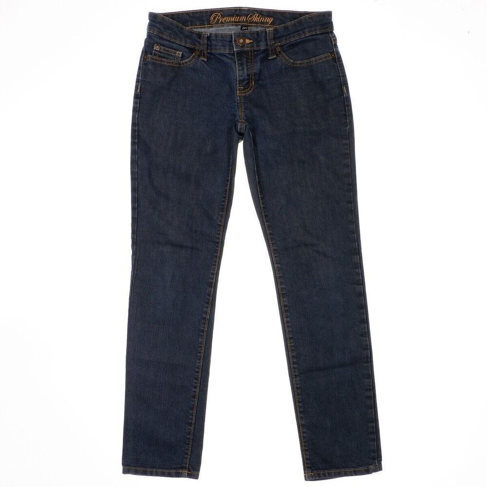Gap Premium Skinny Jeans Size 4 Womens Low Waist Blue Denim Measures 29 x 28